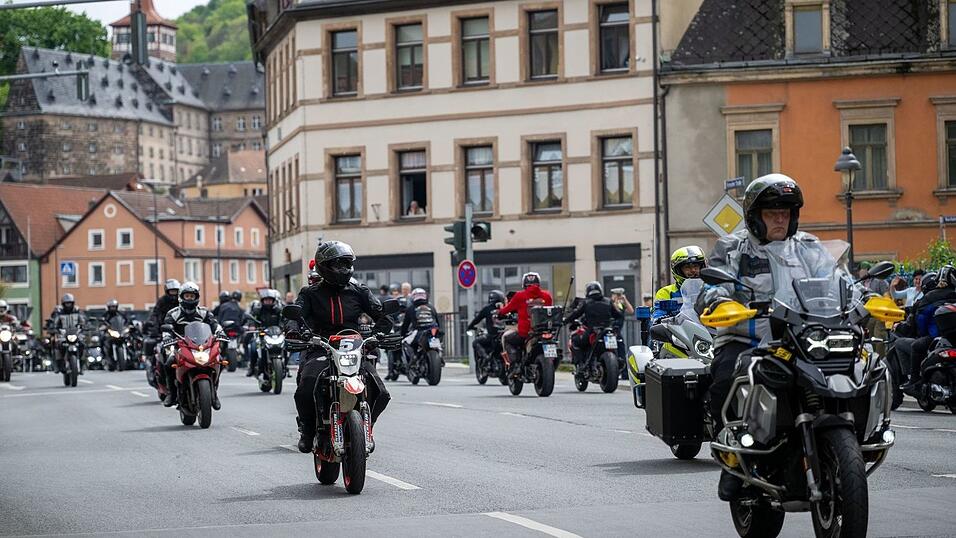 Kulmbach ist im Fr&uuml;hjahr Schauplatz der gro&szlig;en Motorradsternfahrt. (Archivbild)