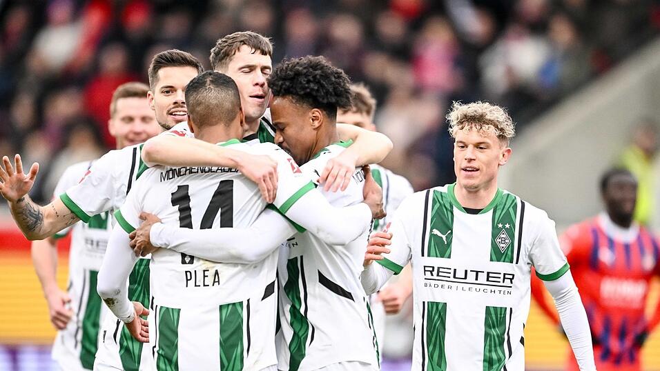 Gladbach jubelt in Heidenheim.