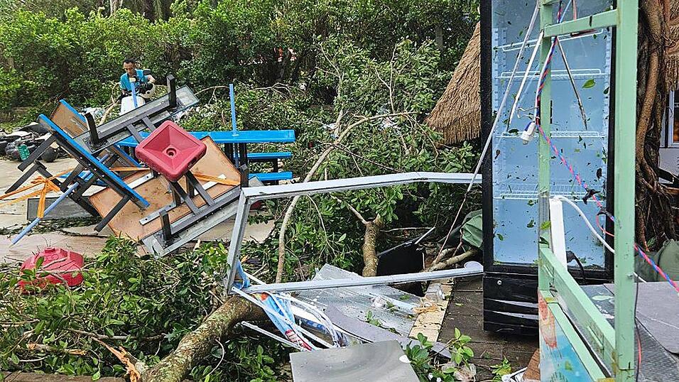 Auf Hainan wurden vorsorglich 20.000 Menschen in Sicherheit gebracht.