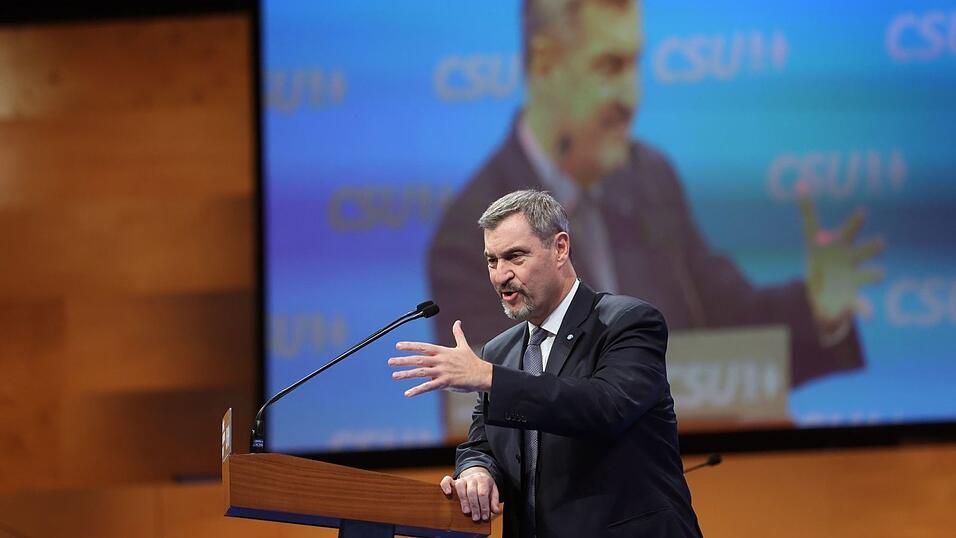 Markus Söder greift die AfD frontal an. Markus Söder greift die AfD frontal an.