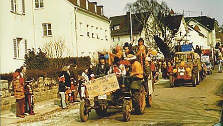 Ein Ausschnitt aus dem Faschingszug vor 44 Jahren