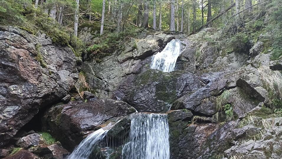 Die obere Wasserstube der Ri&szlig;lochwasserf&auml;lle.