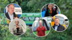Sie waren prägend beim Kampf für die Waldbahn: Helmut Brunner, Rita Röhrl, Christina Wibmer, Arnulf Baier und Heinrich Schmidt.