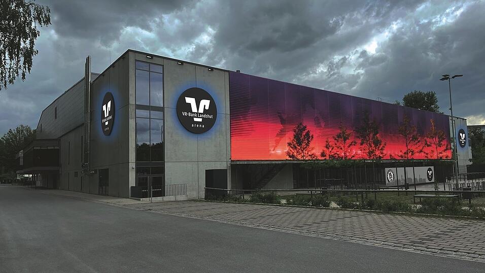 So soll das Eisstadion mit dem neuen Logo k&uuml;nftig aussehen.