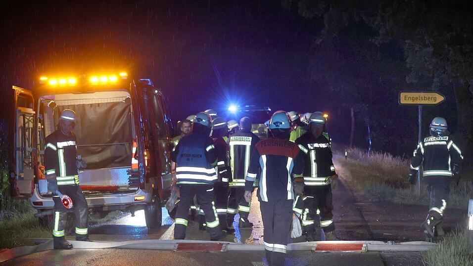 In der Nacht brannte es auf einem Bauernhof in Engelsberg.