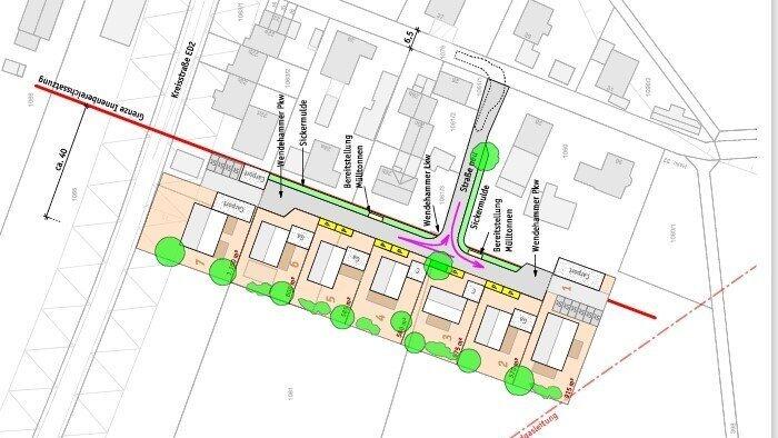 Planungsvorstellung des Planungsbüros für Wohnbauflächen. Planungsvorstellung des Planungsbüros für Wohnbauflächen.