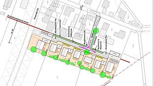 Planungsvorstellung des Planungsbüros für Wohnbauflächen. Planungsvorstellung des Planungsbüros für Wohnbauflächen.