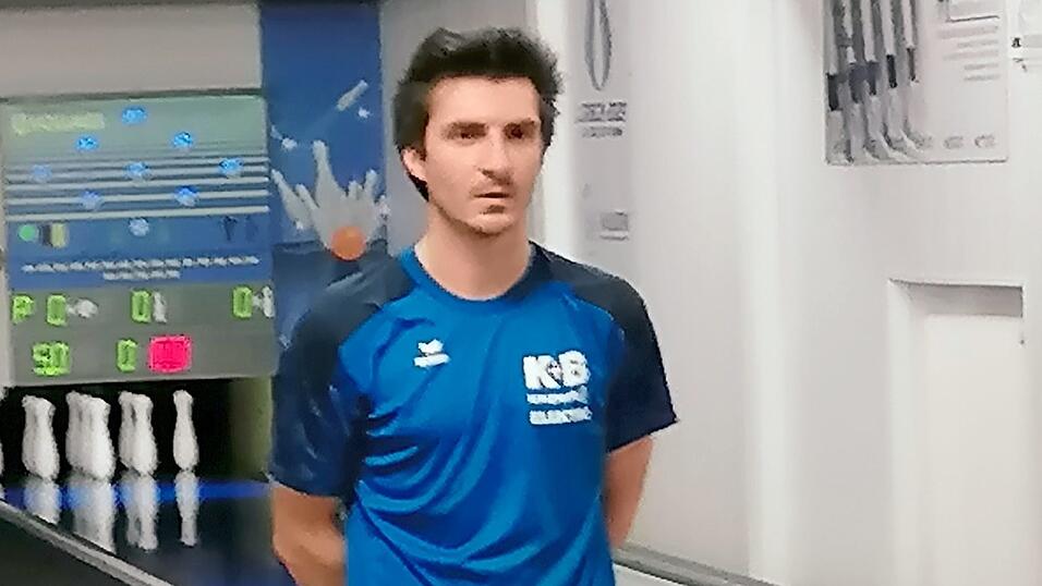 Taras Elsinger spielte mit 654 Kegeln Mannschaftsbestleistung.