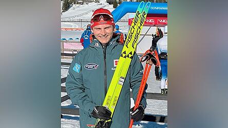 Wilhelm Sjaafjell vom Skadi Bodenmais ist gl&uuml;cklich nach seinem Erfolg bei der Juniorenweltmeisterschaft der Skilangl&auml;ufer in Norwegen.