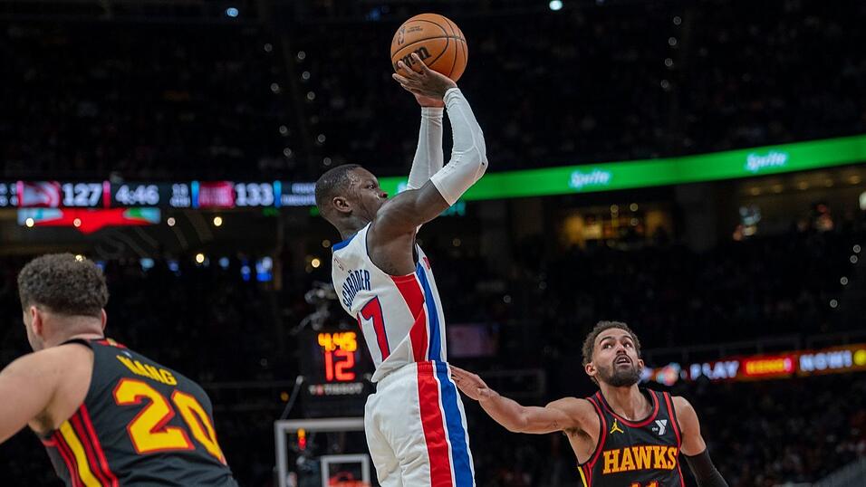 Dennis Schröder machte wieder ein starkes Spiel für Detroit.