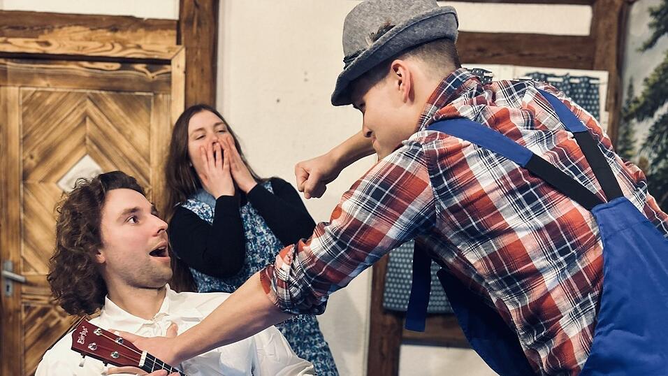 Mit vollem Einsatz wird geprobt.