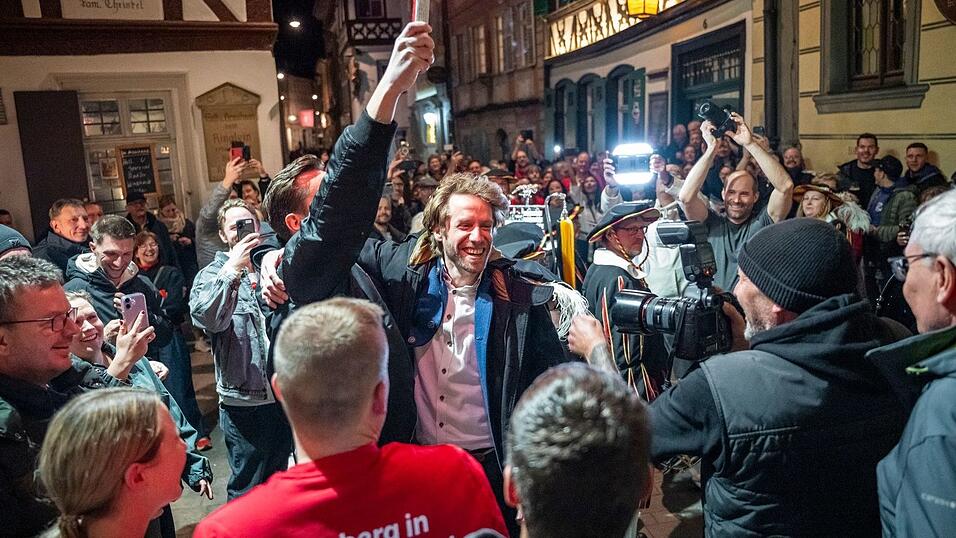 In Bamberg bleibt der Chefsessel im Rathaus in SPD-Hand: Sebastian Niedermaier setzte sich in der Stichwahl durch.