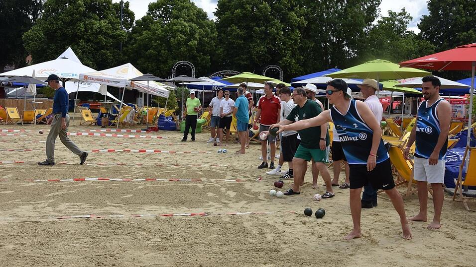 Das Boccia-Turnier am Mittwoch.