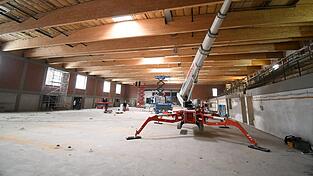 Die Halle hat nach der Sanierung knapp 1000 Quadratmeter mehr Nutzfl&auml;che, unter anderem mit einem teilbaren Gymnastikraum in Holzst&auml;nderbauweise.