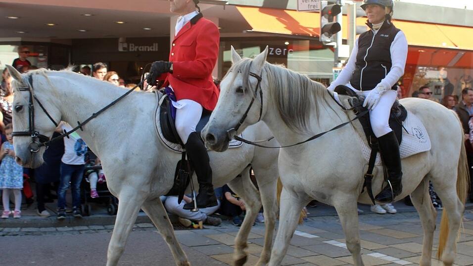 Viele Besucher verfolgten am Sonntag den Umzug auf dem Vilsbiburger Stadtplatz. Viele Besucher verfolgten am Sonntag den Umzug auf dem Vilsbiburger Stadtplatz.