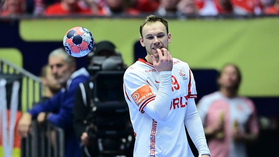 Deutschland kann D&auml;nemarks Welthandballer Mathias Gidsel nur selten stoppen.