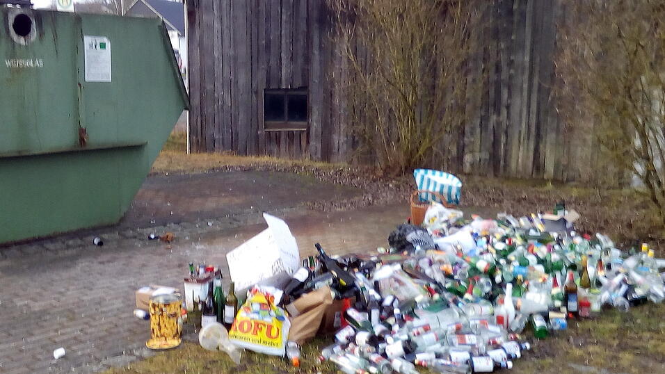 Gleich neben dem Container ...
