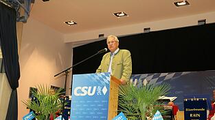 Innenminister Joachim Herrmann sprach über Sicherheitspolitik und die Vorzüge Bayerns.