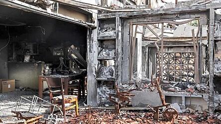 Die Trümmer des Familienhauses nach dem Massaker am 7. Oktober im Kibbuz Be’eri. Die Trümmer des Familienhauses nach dem Massaker am 7. Oktober im Kibbuz Be’eri.