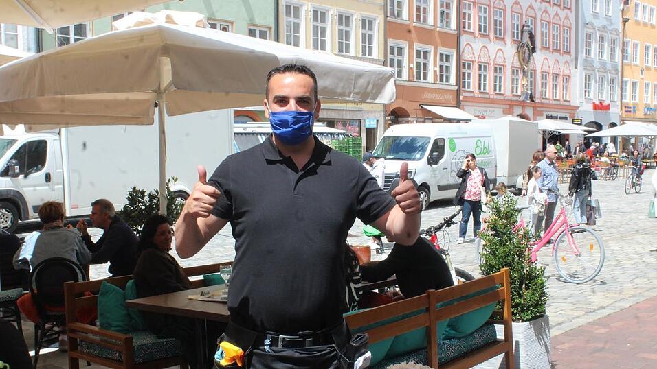 Die Landshuter genießen die neuen Freiheiten und das gute Wetter. Die Landshuter genießen die neuen Freiheiten und das gute Wetter.