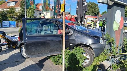 Ein allergischer Schock war die Ursache f&uuml;r einen Unfall in der Marienstra&szlig;e.