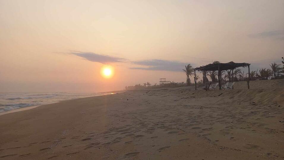 Strand, Essen, Idylle: Bilder aus Mexiko.