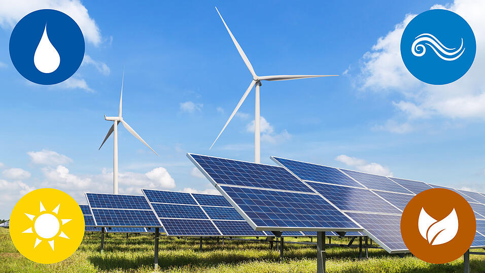 Wasser, Wind, Sonne, Biomasse: So läuft die Energiewende in Ostbayern. Wasser, Wind, Sonne, Biomasse: So läuft die Energiewende in Ostbayern.