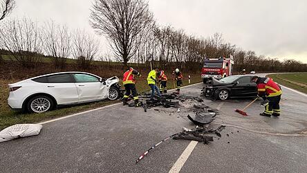 Bei Unterglaim ereignete sich ein schwerer Unfall.