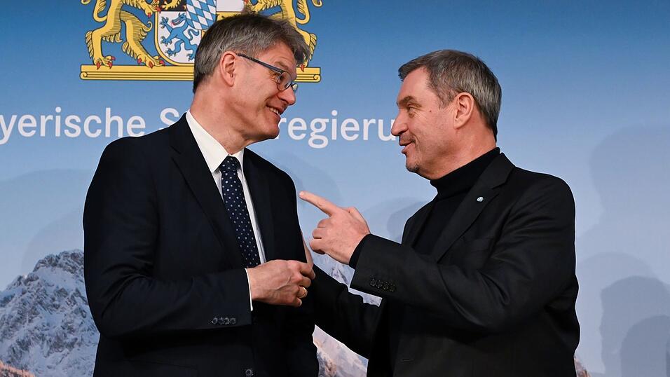 Wollen bei Verkehrsprojekten an einem Strang ziehen: Markus S&ouml;der und Bundesverkehrsminister Patrick Schnieder.