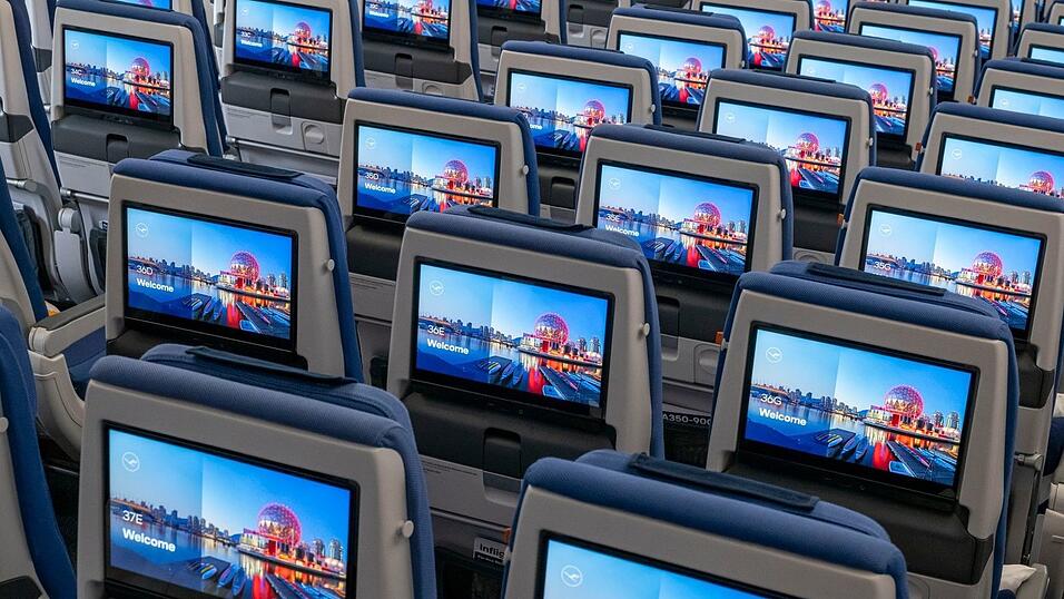 Auch in der Eco-Klasse &auml;ndert sich an Bord von Lufthansa-Jets einiges.