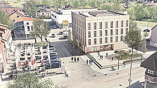 So k&ouml;nnte das neue Schierlinger Rathaus aussehen. Die gro&szlig;e Frage beim B&uuml;rgerentscheid am Sonntag lautet: &bdquo;Sind Sie daf&uuml;r, dass der geplante Neubau eines Rathauses in Schierling (viergeschossiger, w&uuml;rfelf&ouml;rmiger Solit&auml;rbau) baulich umgesetzt wird?&ldquo;