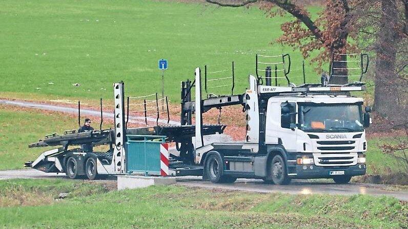 Seine Not hatte dieser Lkw-Fahrer gestern beim Wodsteg. Seine Not hatte dieser Lkw-Fahrer gestern beim Wodsteg.