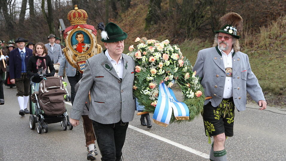 Zum 41. Mal trafen sich am Samstag Patrioten und Königstreue zum Winterpatriotentreffen. (Foto: Katharina Baumeister)