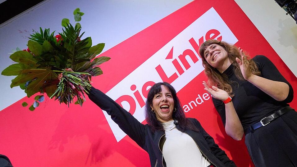 Linke-Fraktionschefin Elif Eralp (li.) will Regierende Bürgermeisterin in Berlin werden. Linke-Fraktionschefin Elif Eralp (li.) will Regierende Bürgermeisterin in Berlin werden.