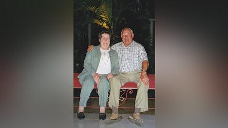 Da waren sie glücklich: Rita und Emil Kell im Karibik-Urlaub.