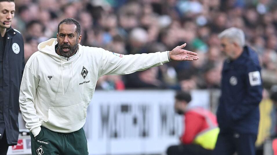 Werder-Coach Daniel Thioune war mit der Leistung seines Teams gar nicht zufrieden. Werder-Coach Daniel Thioune war mit der Leistung seines Teams gar nicht zufrieden.