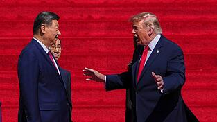 Trump hatte Xi vergangene Woche in Washington empfangen. (Archivbild) Trump hatte Xi vergangene Woche in Washington empfangen. (Archivbild)