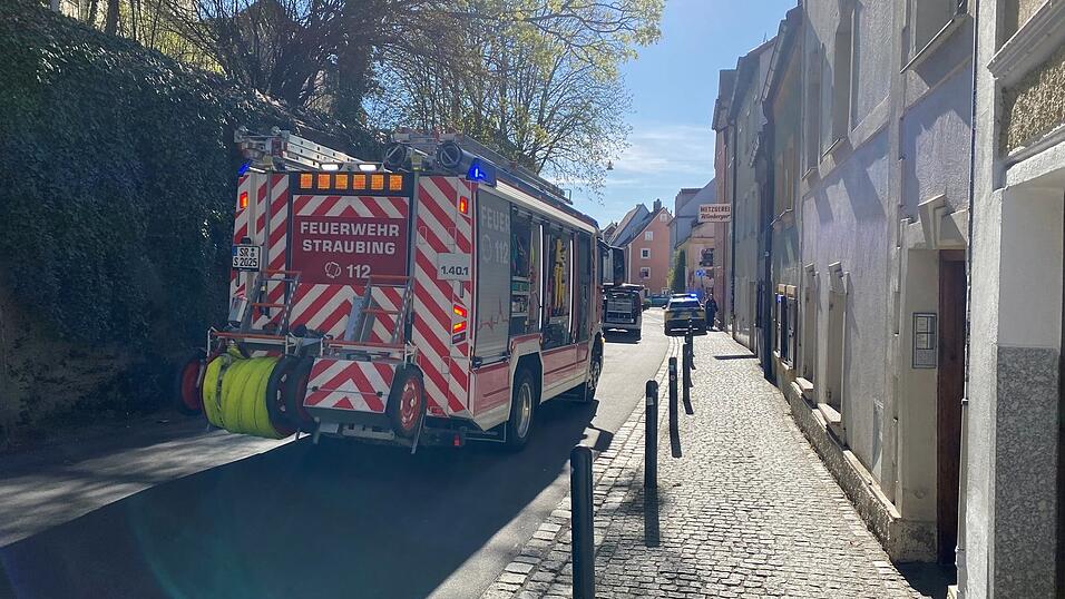 Der L&ouml;schzug Zentrum der Freiwilligen Feuerwehr Straubing war im Einsatz.