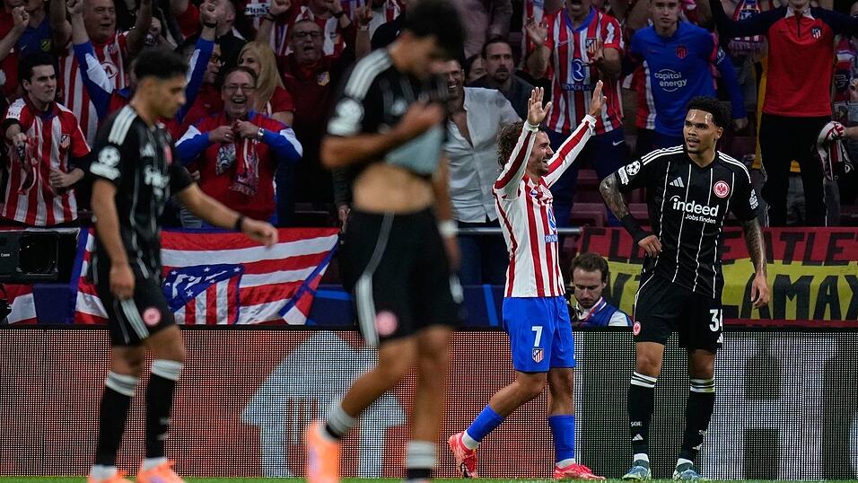 Eintracht Frankfurt war bei Atlético Madrid chancenlos.