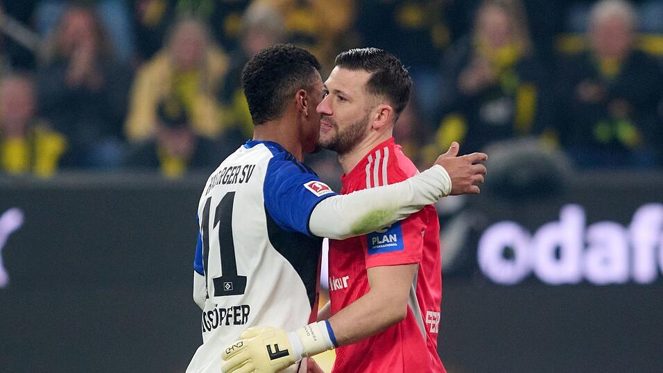HSV-Keeper Heuer Fernandes war bester Mann bei den G&auml;sten.