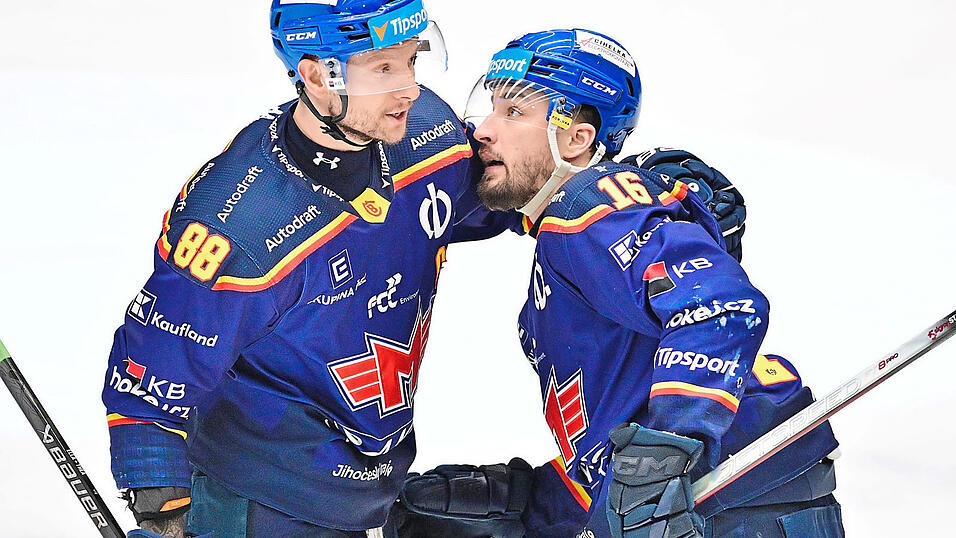 Leistungsträger beim Tigers-Gegner Banes Motor Ceske Budejovice: Michal Bulir (links) und Robert Lantosi. Leistungsträger beim Tigers-Gegner Banes Motor Ceske Budejovice: Michal Bulir (links) und Robert Lantosi.