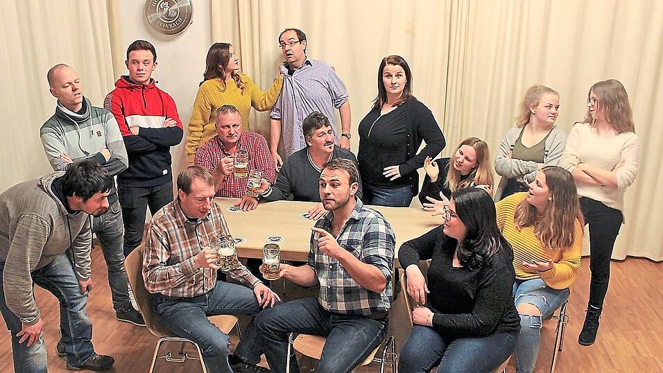 Die Proben für das neueste Stück der Steinbacher Theatergruppe laufen längst.