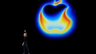 Apple-Chef Tim Cook leitete das iPhone-Event des Konzerns ein.