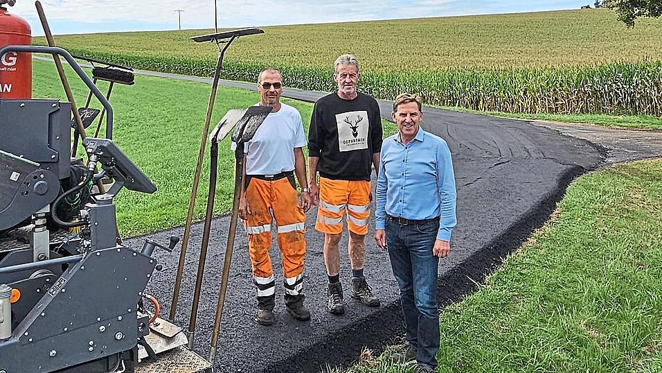 Bürgermeister Sporrer machte sich ein Bild vor Ort.
