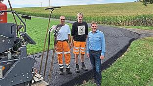 Bürgermeister Sporrer machte sich ein Bild vor Ort.