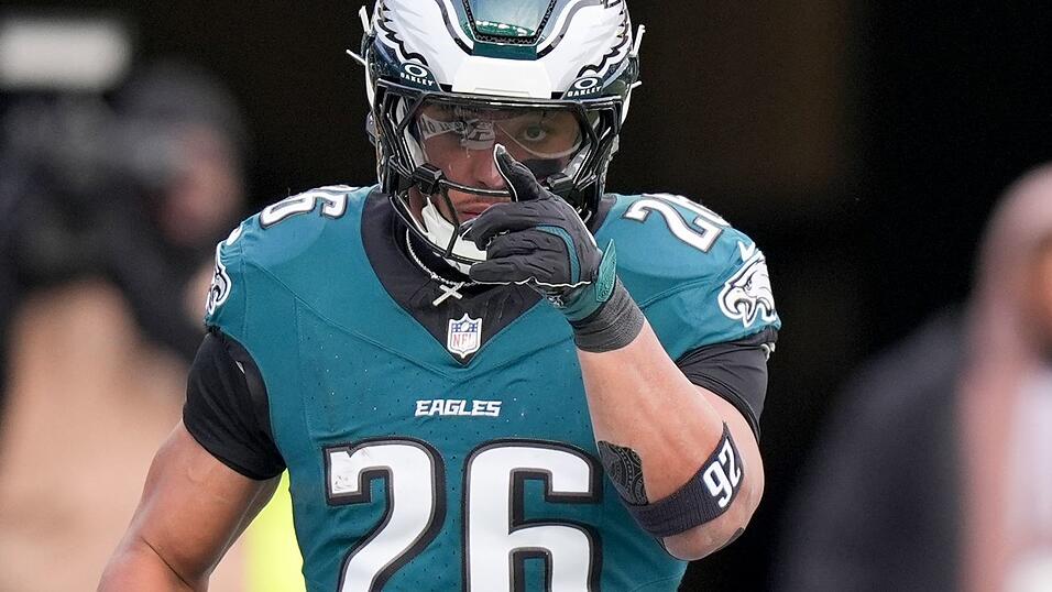 Saquon Barkley überragte beim Sieg der Eagles gegen Washington.