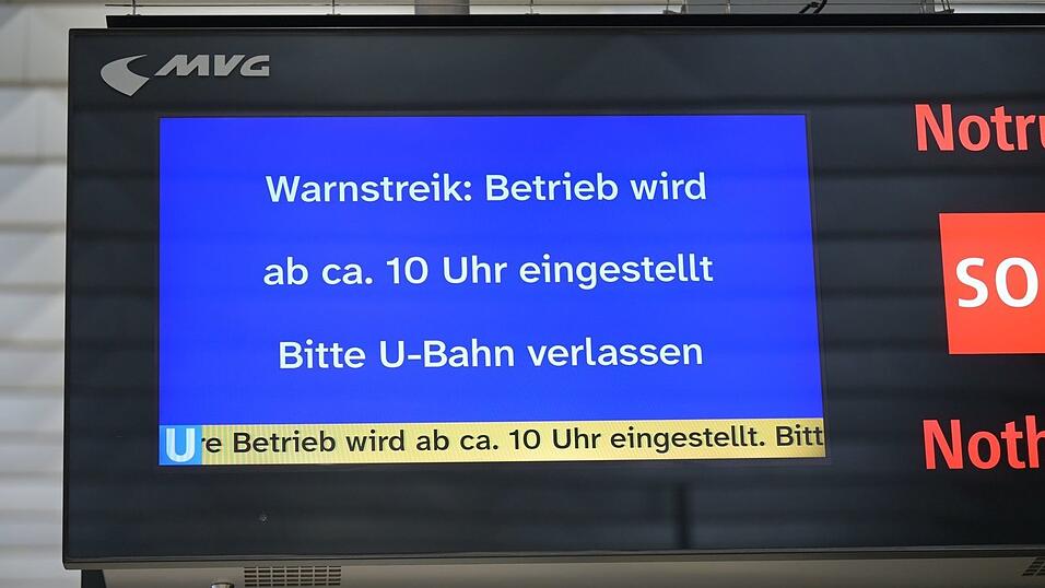 In M&uuml;nchen werden seit Mittwochvormittag Busse und Bahnen bestreikt.