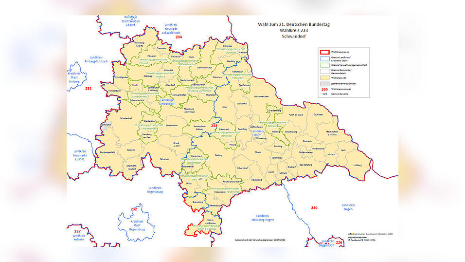Der Wahlkreis Schwandorf Der Wahlkreis Schwandorf