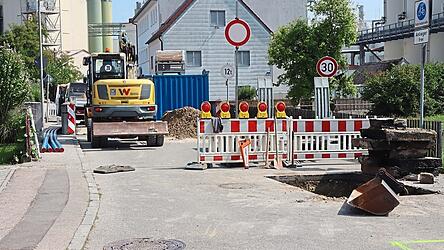 Die Steinbockstraße ist noch bis 12. September voll gesperrt.