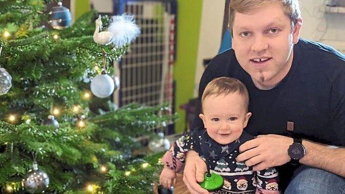 Fr&uuml;h &uuml;bt, wer ein Weltmeister werden will: Sohn Moritz ist der ganze Stolz von Manuel Schmid.